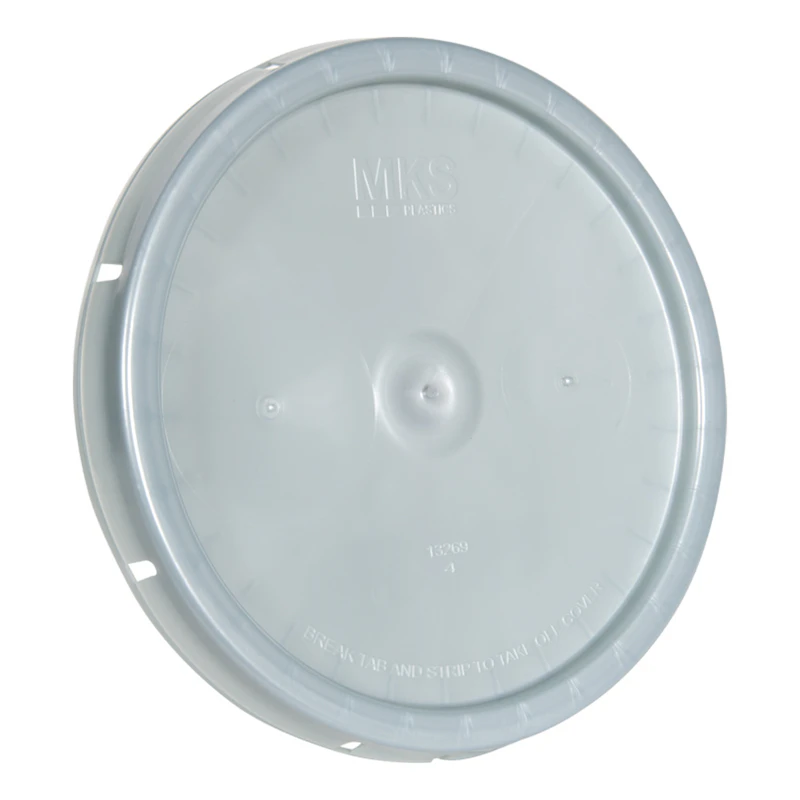Silver Solid Tear Tab Bucket Lid