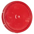 Red Solid Tear Tab Bucket Lid