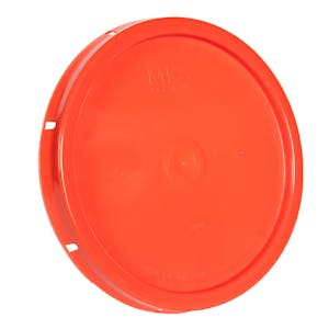 Orange Solid Tear Tab Bucket Lid
