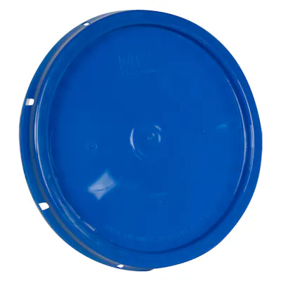 Blue Solid Tear Tab Bucket Lid