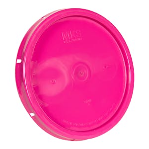 Pink Solid Tear Tab Bucket Lid