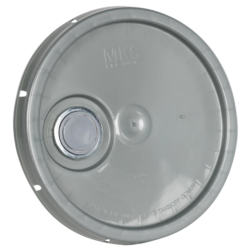 Silver Pour Spout Bucket Lid