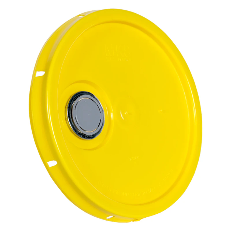 Yellow Pour Spout Bucket Lid