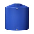 450 Gallon Tamco® Vertical Blue PE Tank with 16" Plain Lid & 2" Fitting - 54" Dia. x 60" Hgt.