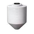 140 Gallon Cone Bottom Tamco® Tank with 45° Cone Angle & 2" FPT Bulkhead Fitting - 36" Dia. x 47" Hgt. (Stand sold separately)