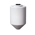 180 Gallon Cone Bottom Tamco® Tank with 45° Cone Angle & 2" FPT Boss Fitting (Full Drain) - 36" Dia. x 56" Hgt. (Stand sold separately)