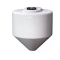250 Gallon Tamco® Cone Bottom Tank with 45° Cone Angle & 2" FPT Boss Fitting (Full Drain) - 48" Dia. x 50-3/4" Hgt. (Stand sold separately)