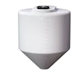 300 Gallon Tamco® Cone Bottom Tank with 45° Cone Angle & 2" FPT Boss Fitting (Full Drain) - 48" Dia. x 57-1/4" Hgt. (Stand sold separately)