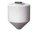 300 Gallon Tamco® Cone Bottom Tank with 45° Cone Angle & 2" FPT Boss Fitting (Full Drain) - 48" Dia. x 57-1/4" Hgt. (Stand sold separately)