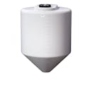 350 Gallon Tamco® Cone Bottom Tank with 45° Cone Angle & 2" FPT Bulkhead Fitting - 48" Dia. x 63-3/4" Hgt. (Stand sold separately)