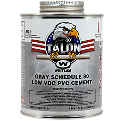 TALON™ PVC Gray Schedule 80 Low VOC Heavy-Bodied Cement