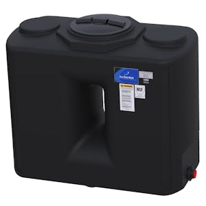 250 Gallon Black Free Standing Water Tank 56" L x 29" W x 48" Hgt.