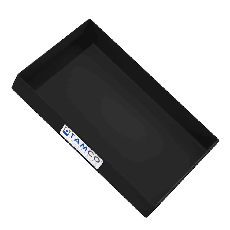 20" L x 12" W x 3" Hgt. Black Tamco® Tray