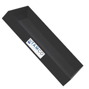 24" L x 12" W x 3" Hgt. Black Tamco® Tray