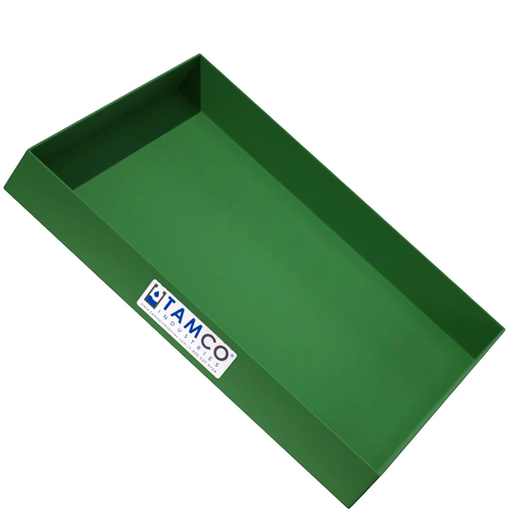 24" L x 18" W x 3" Hgt. Green Tamco® Tray