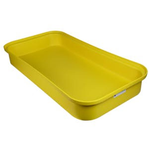 Yellow LLDPE Tamco® 2-Drum Spill Tray - 52" L x 26" W x 7" Hgt.