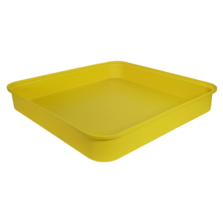 Yellow LLDPE Tamco® 4-Drum Spill Tray - 52" L x 52" W x 8" Hgt.