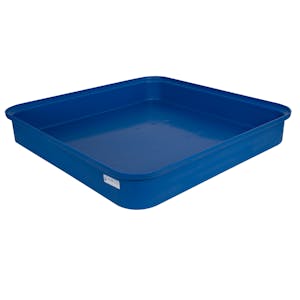 Blue LLDPE Tamco® 4-Drum Spill Tray - 52" L x 52" W x 8" Hgt.