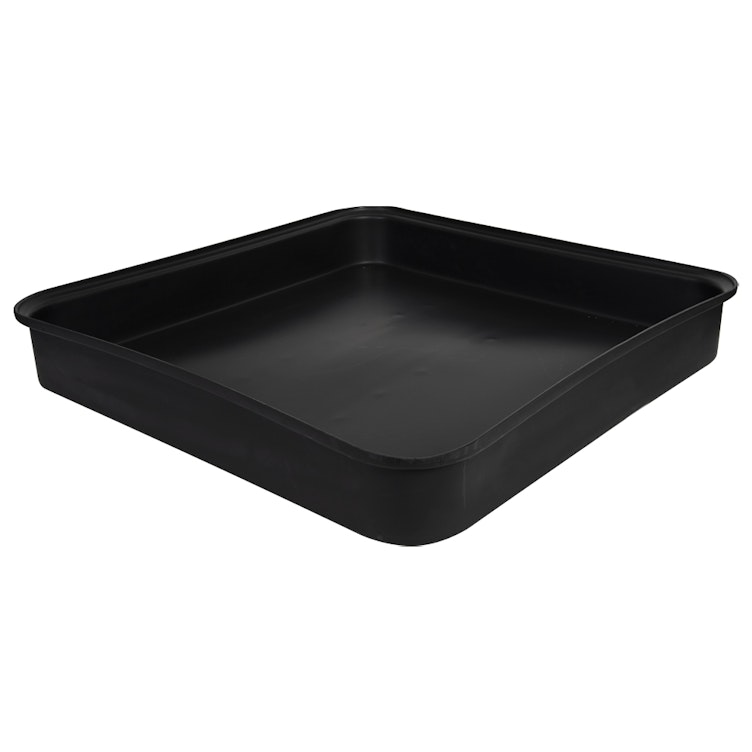 Black LLDPE Tamco® 4-Drum Spill Tray - 52" L x 52" W x 8" Hgt.