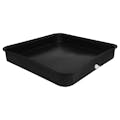 Black LLDPE Tamco® 4-Drum Spill Tray with Drain - 52" L x 52" W x 8" Hgt.