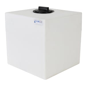 15 Gallon Natural Molded Polyethylene Tamco® Tank with 8" Gasketed Lid  - 16" L x 16" W x 17-1/2" Hgt.