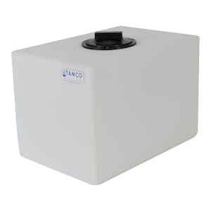 10 Gallon Natural Molded Polyethylene Tamco® Tank with 8" Gasketed Lid - 18-1/2" L x 12-1/2" W x 14" Hgt.