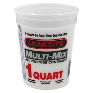 Leaktite® 1 Quart HDPE Multi-Mix Container (Lid Sold Separately)