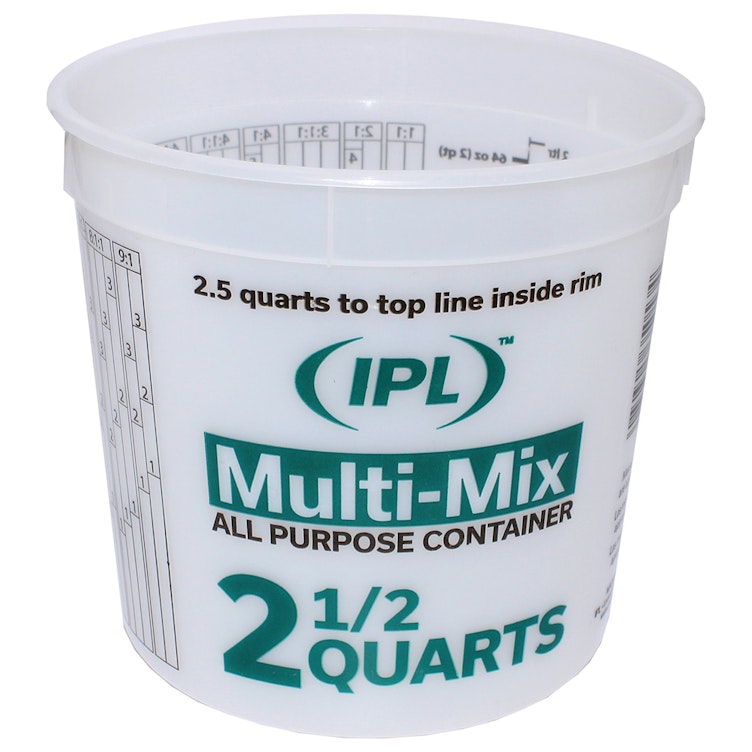 IPL™ 2-1/2 Quart HDPE Multi-Mix Container (Lid Sold Separately)