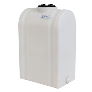 45 Gallon Natural Tamco® Loaf Tank with 8" Vented Lid & 3/4" End Fitting - 24-3/8" L x 18-3/8" W x 30-1/2" Hgt.