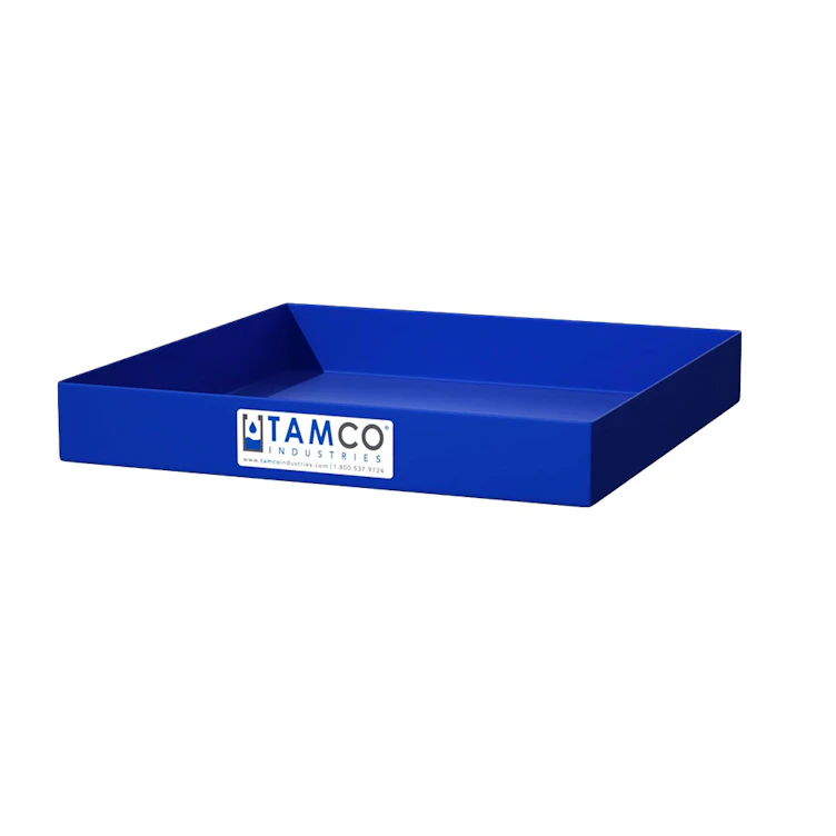 20" L x 20" W x 3" Hgt. Blue Tamco® Tray