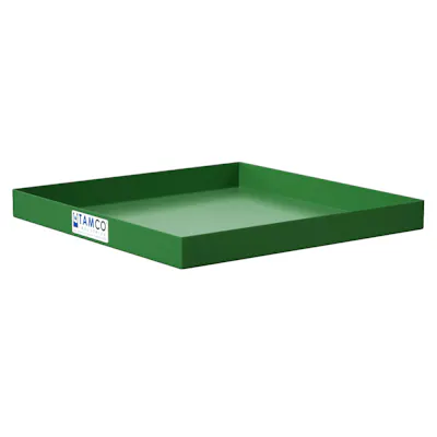 30" L x 30" W x 3" Hgt. Green Tamco® Tray