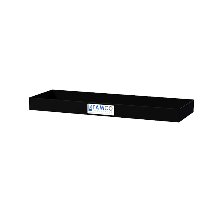 36" L x 12" W x 3" Hgt. Black Tamco® Tray