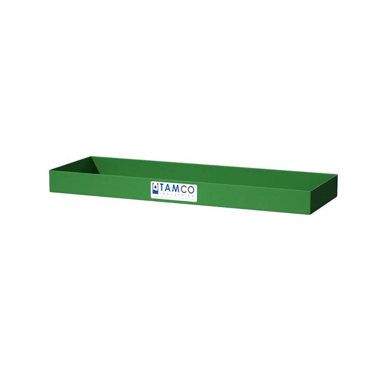 36" L x 12" W x 3" Hgt. Green Tamco® Tray