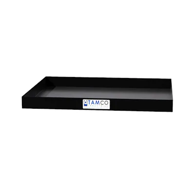 36" L x 30" W x 3" Hgt. Black Tamco® Tray