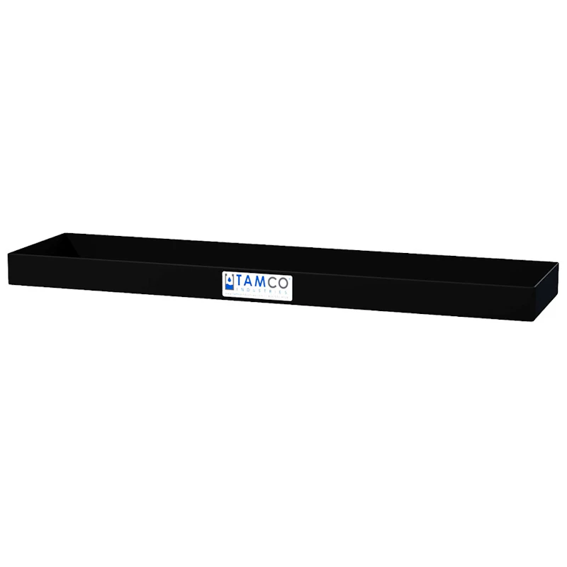 48" L x 12" W x 3" Hgt. Black Tamco® Tray