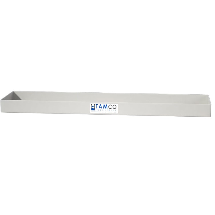 48" L x 12" W x 3" Hgt. White Tamco® Tray