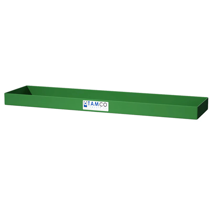48" L x 12" W x 3" Hgt. Green Tamco® Tray