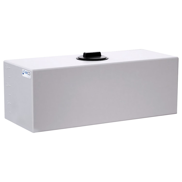 15 Gallon Natural Molded Polyethylene Tamco® Tank with 8" Gasketed Lid - 30-1/2" L x 12-1/2" W x 11" Hgt.