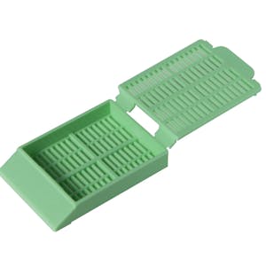 Green Tissue Cassettes with Lids