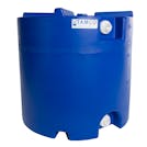 35 Gallon Blue Tamco® Stackable Storage Tank with Fill & Empty Ports - 24" Dia. x 22-3/4" Hgt.