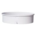 50 Gallon Natural Oval Tamco® Containment Tank with 3/4" Side Drain - 50-1/2" L x 32-1/2" W x 13-1/4" Hgt.
