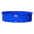 50 Gallon Blue Oval Tamco® Containment Tank with 3/4" Side Drain - 50-1/2" L x 32-1/2" W x 13-1/4" Hgt.