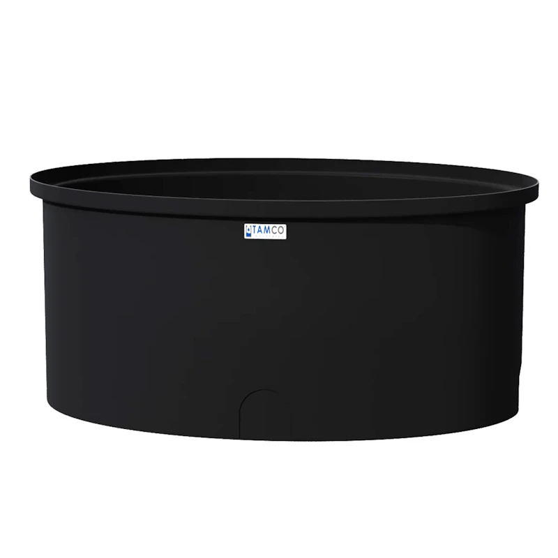 100 Gallon Black Oval Tamco® Containment Tank - 50-1/2" L x 32-1/2" W x 22-3/4" Hgt.