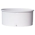 100 Gallon Natural Oval Tamco® Containment Tank with 3/4" Side Drain - 50-1/2" L x 32-1/2" W x 22-3/4" Hgt.