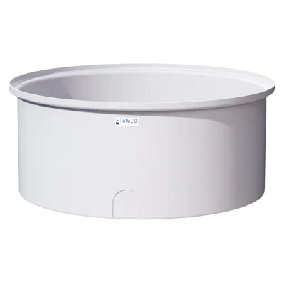125 Gallon Natural Round Tamco® Containment Tank - 48" Dia. x 20-1/4" Hgt.