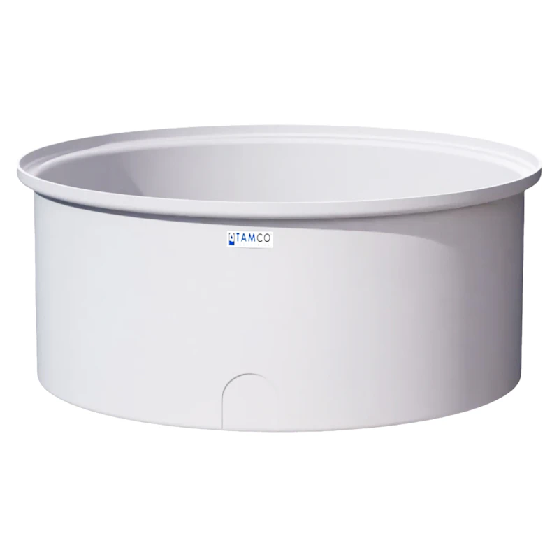 125 Gallon Natural Round Tamco® Containment Tank - 48" Dia. x 20-1/4" Hgt.