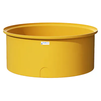 125 Gallon Yellow Round Tamco® Containment Tank - 48" Dia. x 20-1/4" Hgt.