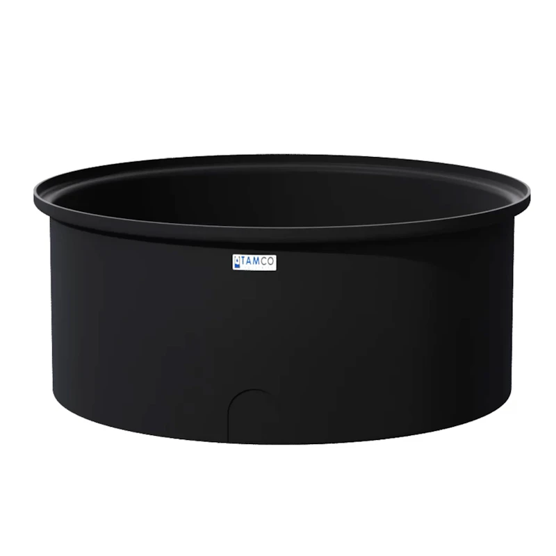 125 Gallon Black Round Tamco® Containment Tank - 48" Dia. x 20-1/4" Hgt.