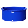 125 Gallon Blue Round Tamco® Containment Tank with 3/4" Drain - 48" Dia. x 20-1/4" Hgt.