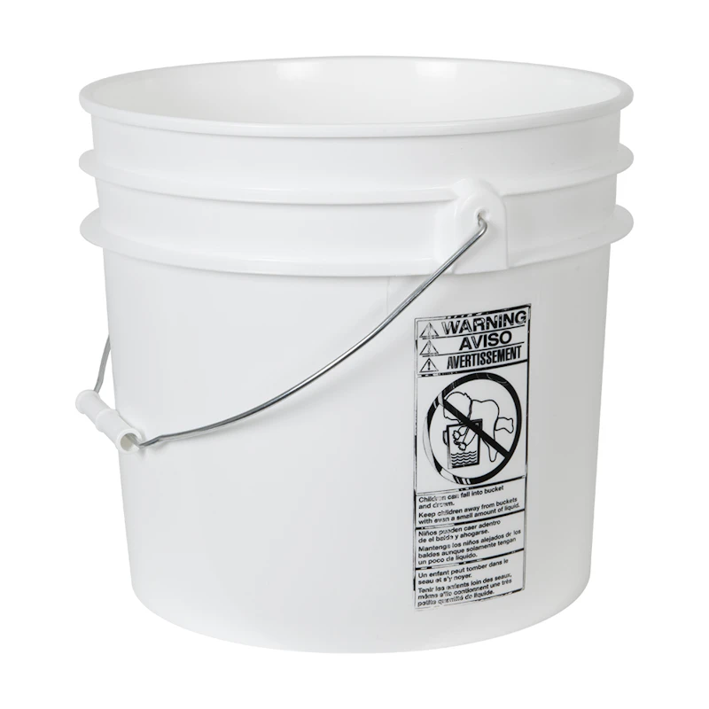 3-1/2 Gallon White Bucket